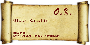 Olasz Katalin névjegykártya